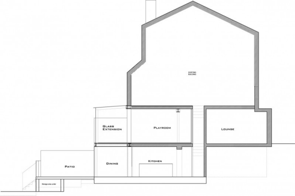 Pôdorys obytnej budovy AR-Design Studio