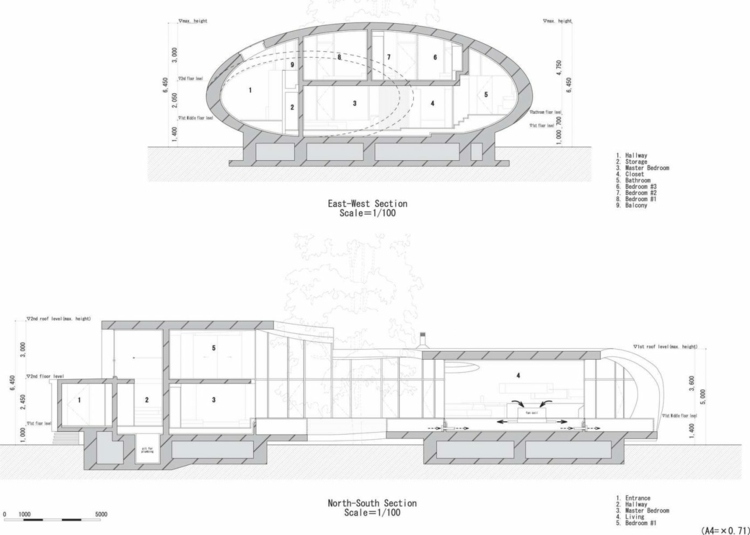 Moderný dizajn domu - bočný pohľad dom-nepriame-osvetlenie-bočný pohľad-okrúhly-dizajn-artechnik