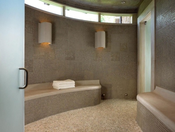 dom bazén moderná LED vínna pivnica mozaikové dlaždice