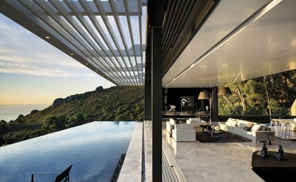 Zastrešený bazén vonku, vysnívaný domov Baldachýn Vonkajší dom snov