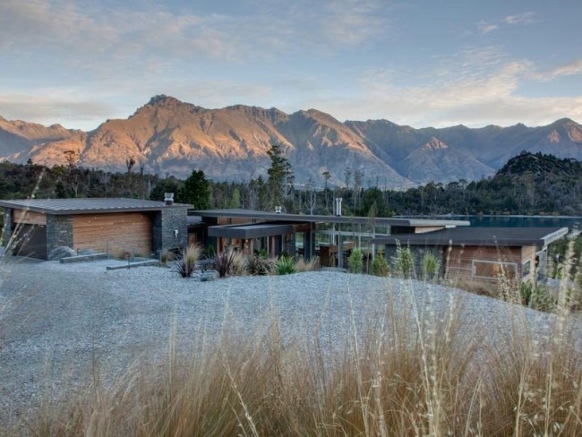 na svahu domu Seeblick na Novom Zélande