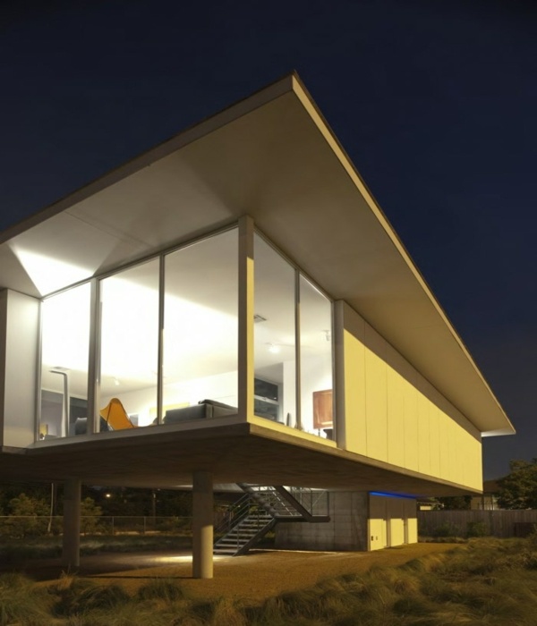 fasáda architektúry moderného domu