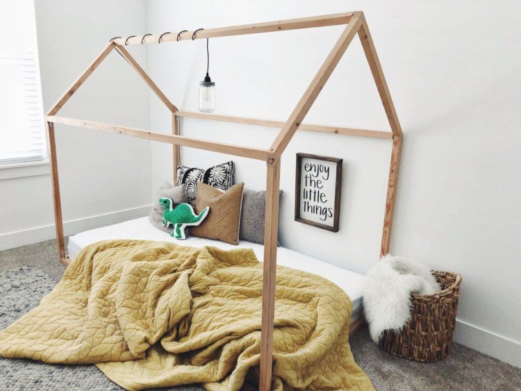 Domová posteľ pre deti Tipy na zdobenie škôlky Montessori