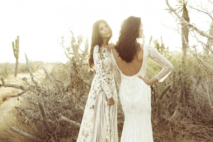 moderné svadobné šaty návrhár módne nápady kompletné Dizajnérske módne nápady vyrobené výlučne z čipky