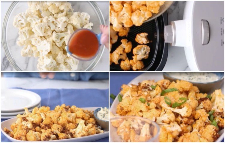 Karfiol s chilli omáčkou recept na teplovzdušnú fritézu