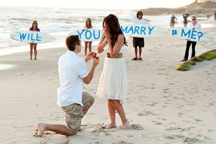 Navrhnite manželstvo - napíšte láskyplnú správu na surf Návrh na manželstvo-nápady-priatelia-pomoc-cool-návrh