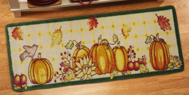 Rohožky s jesennými motívmi Rohožka s tekvicami-jesenná dekorácia