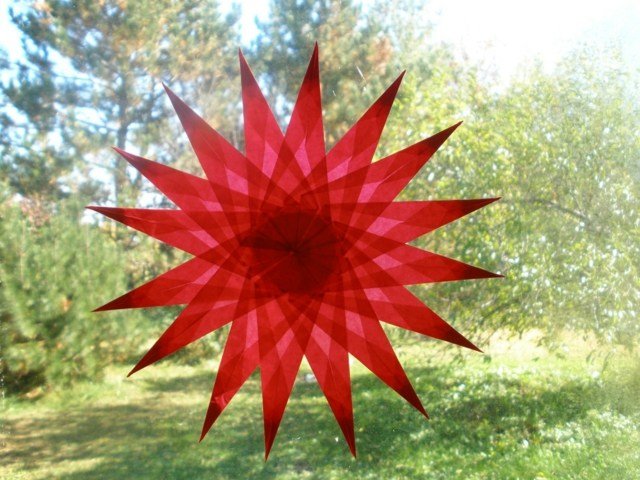 Papierové jesenné obrázky na okná drotár nápady hviezda