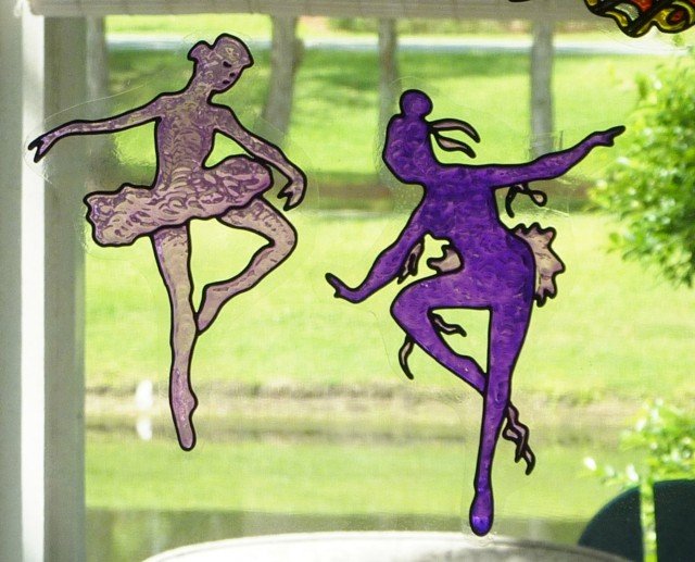 Obrázky na okno, nápady na lepidlo, pokyny drotára