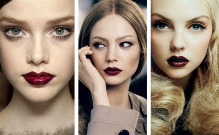 jeseň rúž make-up bobule červené nuansy