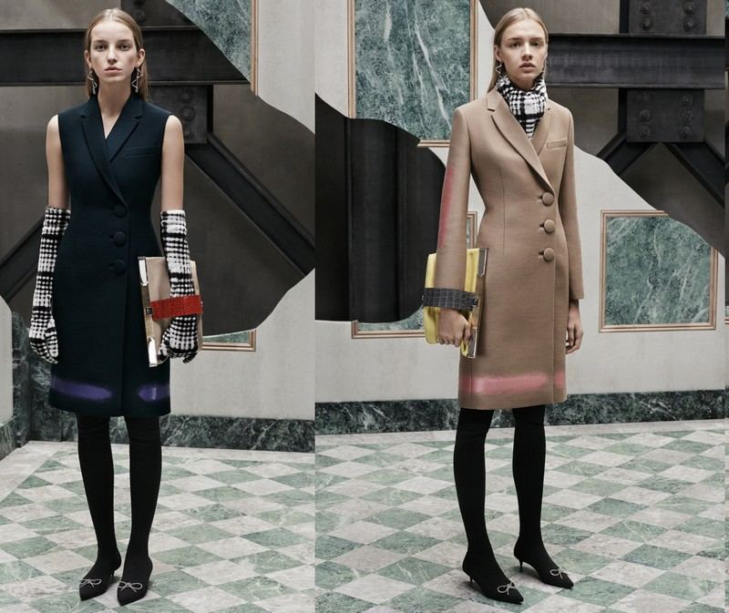 Módne trendy 2015 - vlnený kabát v ťavej a čiernej farbe Jeseň-móda-2015-trenčkot-dámske-vlnené-kabáty-dlhé-rukavice-šál