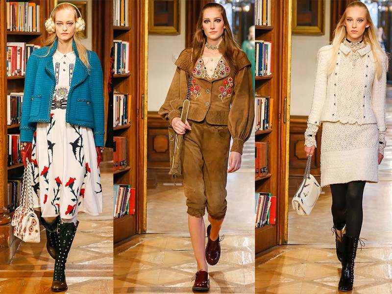 Jesenná móda 2015 - inšpirovaná vzhľadom hippie Móda na jeseň 2015 Motívy výšiviek a motívov