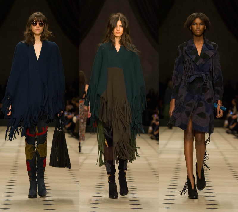 Trenčkot a pončo s okrajmi - v roku 2015 úplne trendy Jeseň-móda-2015-pončo-strapce-vysoké čižmy