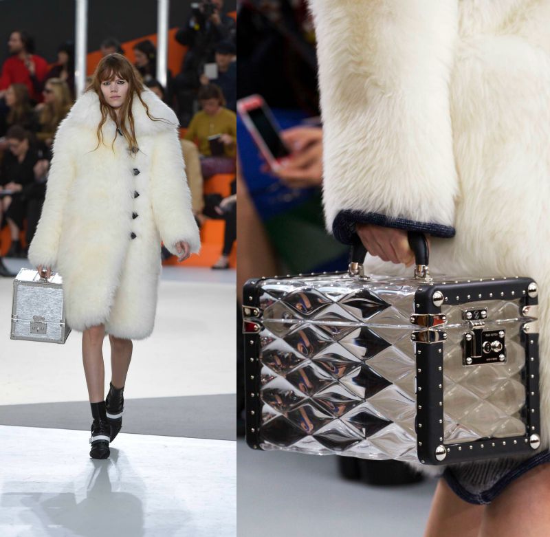 Ušľachtilé kufrové tašky od Louis Voutton - jeseň 2015 Jeseň-móda-2015-kovový kufor-nápady-moderné