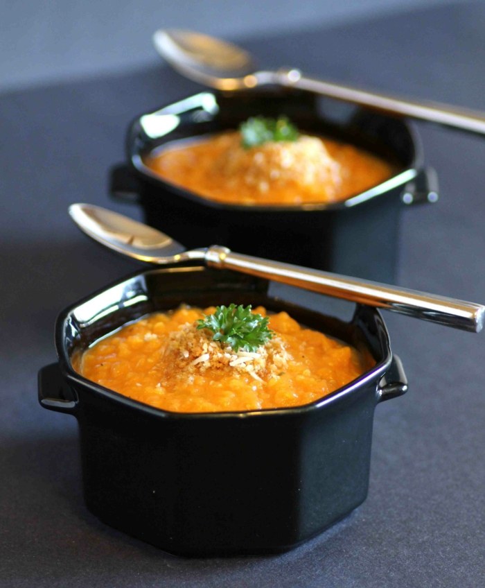 Orientálna krémová polievka polievka krém krém jeseň recept varenie obed