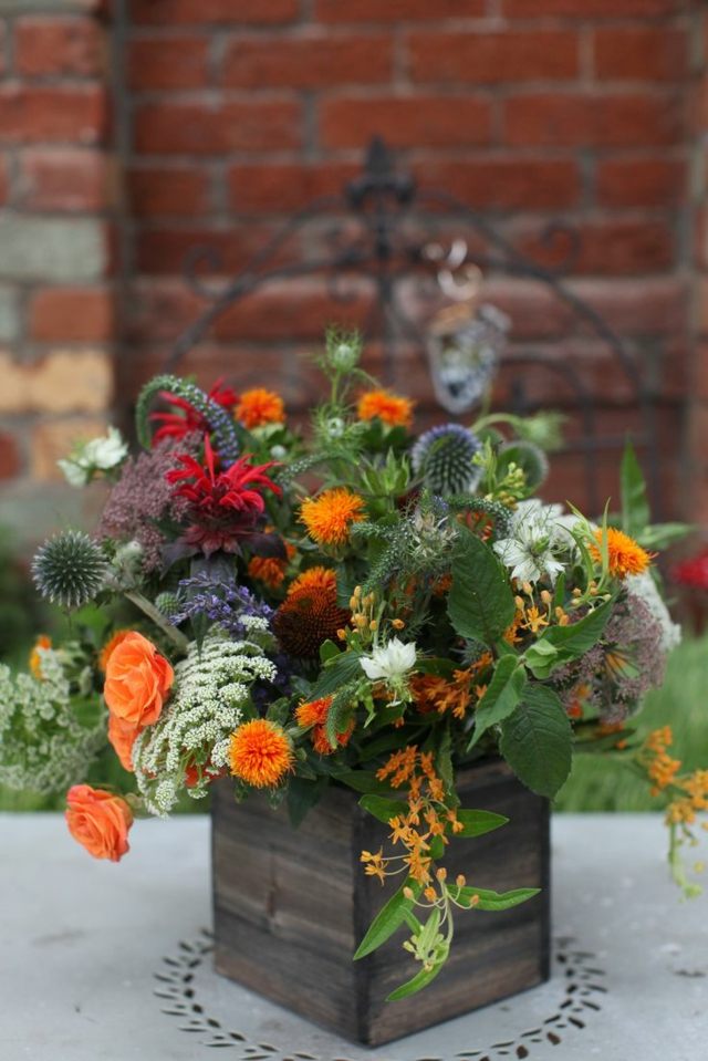 Vedro zdobia farebné jesenné kvety