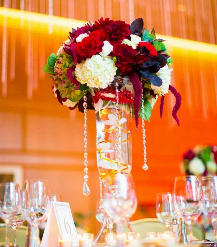 Jesenné kvety svadobné dekorácie nápady karafiáty Nápady na svadobnú výzdobu karafiáty biele