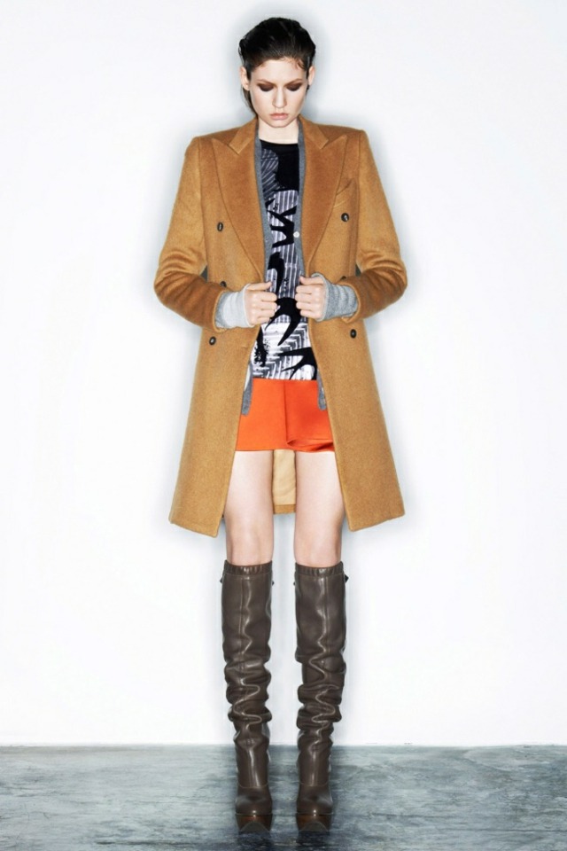 béžovo hnedý kožený kabát 2014 2015 Kožený kabát 2014 2015 alexander mcqueen