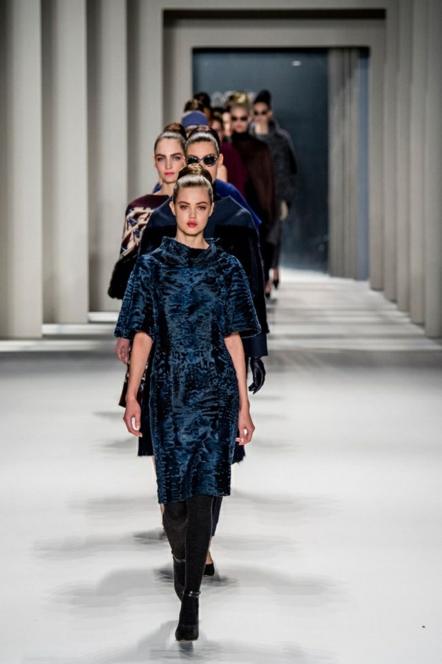 Módna prehliadka návrhára móla jeseň-zima 2014 2015 FallWinter 2014 2015 carolinaherrera