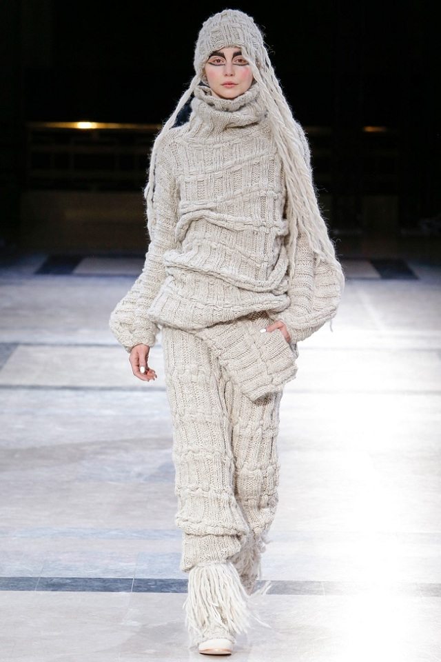 Jesenné módne trendy pletená blúzka pletené nohavice 2014 2015 Pletené blúzky pletené nohavice 2014 2015 yohji yamamoto3