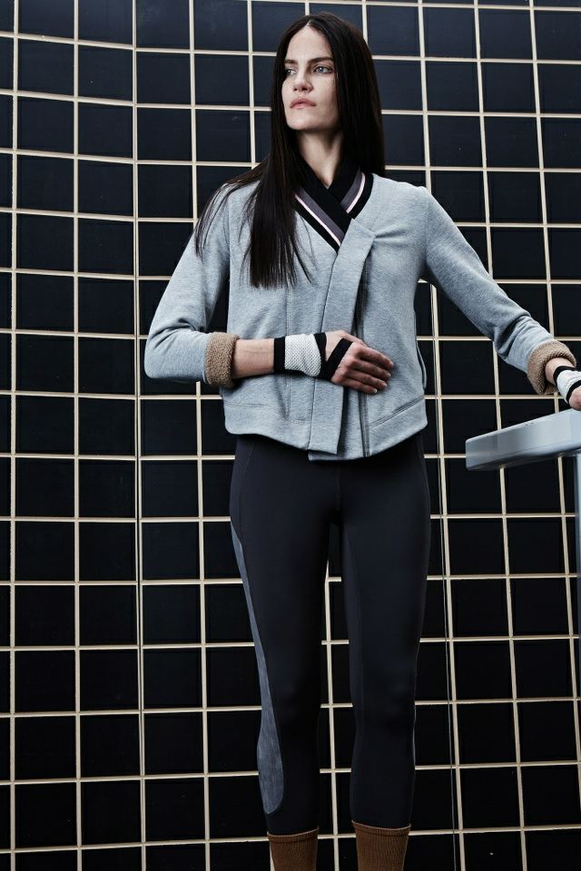 Športové oblečenie z VPL sivých tmavých tónov vpl športové módne legíny bežecké nohavice