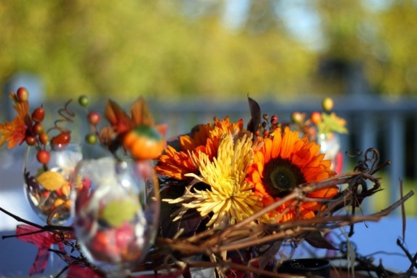 Jesenné kvety nápady na jesenné dekorácie dekorácia stola