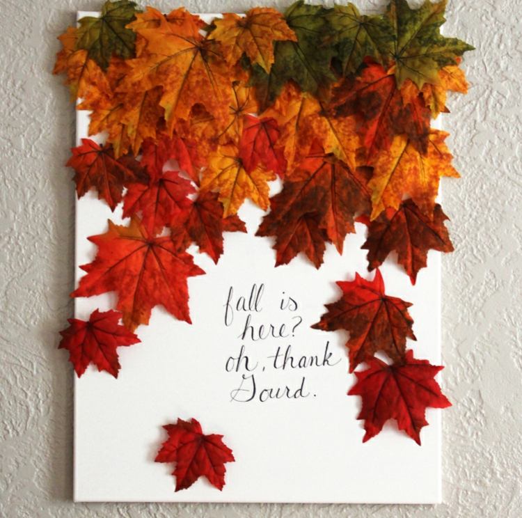 Drotári z jesenných koláží si vlastnoručne vyrobia jesenné dekorácie darčekovým písmom