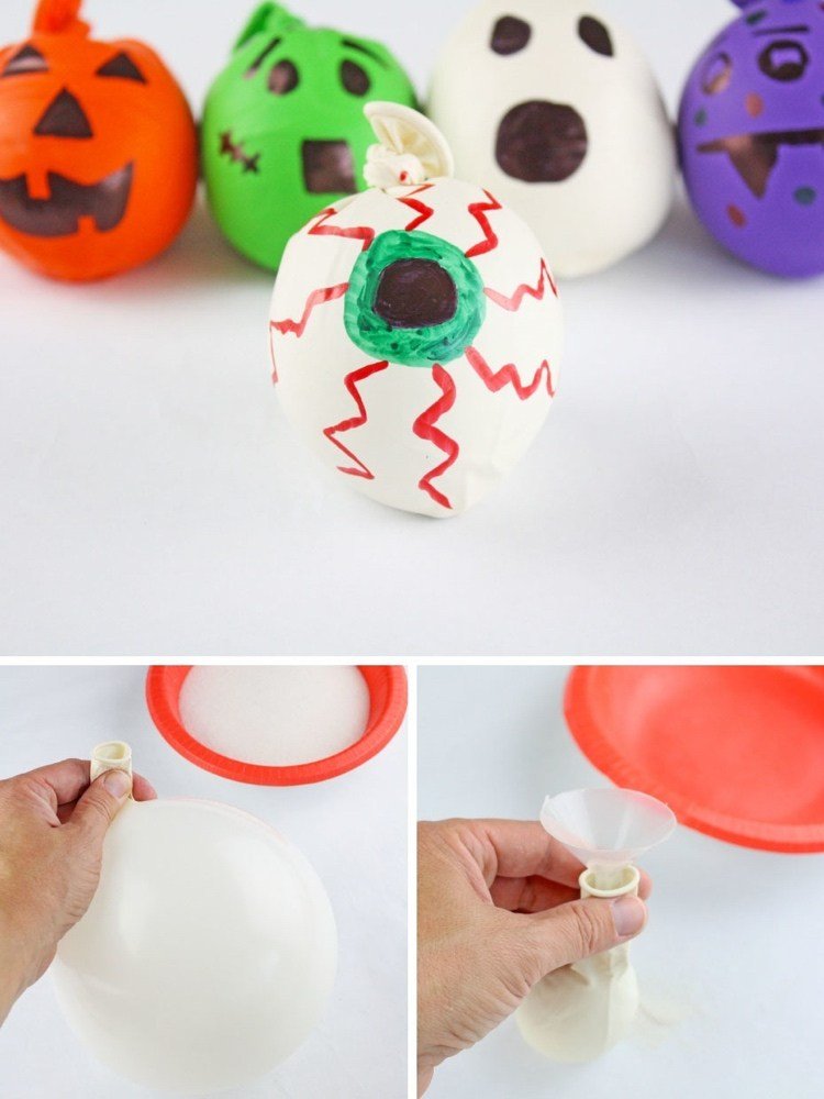 Vyrobte si halloweensku výzdobu, vymaľujte balóniky a naplňte ich pieskom