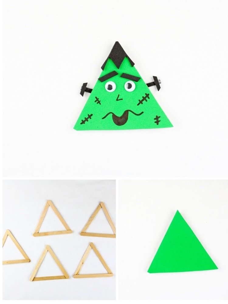 Vyrobte si jesenné dekorácie s deťmi a nanuky Frankensteinovu figúrku na Halloween