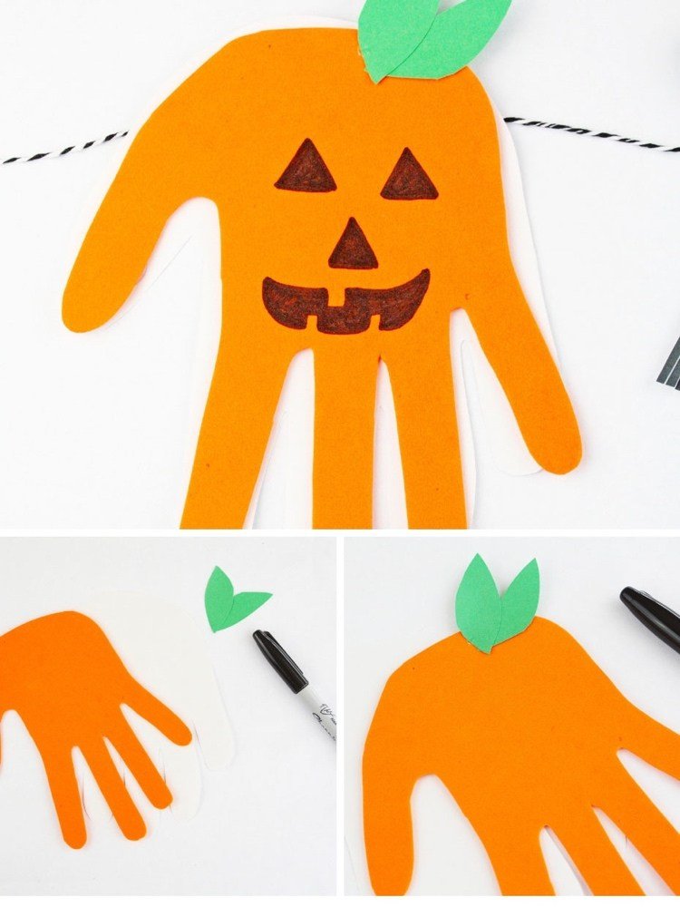 Vyrobte si tekvicu z halloweenskej dekorácie z papiera