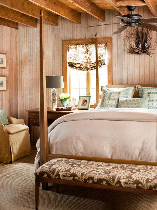 rustikálny dekor spálne vidiecky dom mätový zelený vankúšový akcent rustikálna spálňa vidiecky dom mäta zelený akcent vankúša