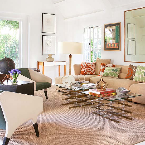 dekorácia jesennej nálady koberec sklenený konferenčný stolík jesenná nálada výzdoba interiéru koberce sklenený konferenčný stolík