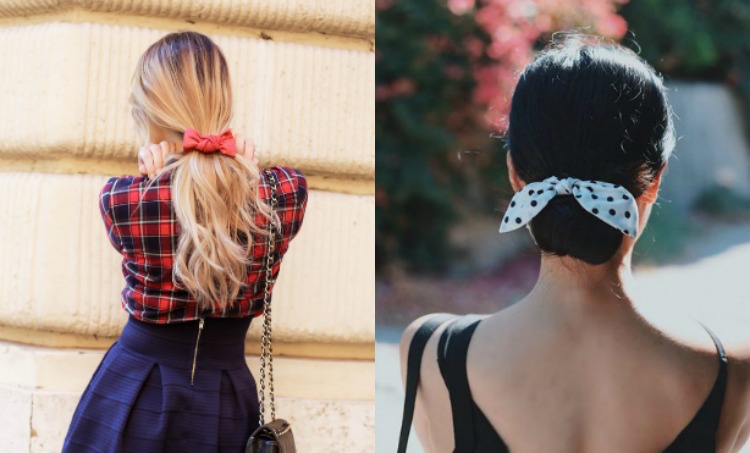 jesenné účesy-2017-2018-trendy-čelenka-mašľa