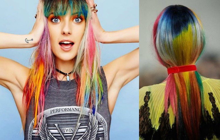 Jesenné účesy 2017/2018 Jesenné účesy 2017/2018 -trendy-farba vlasov-dúhové farby