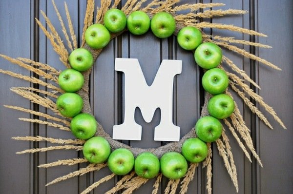 nápady remesiel zo zelených jabĺk a pšenice