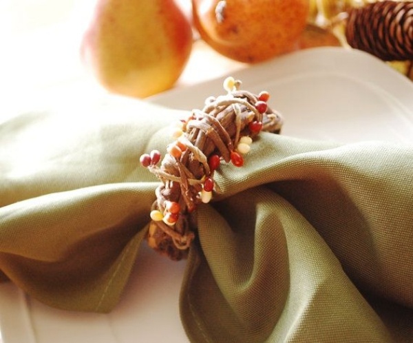 Nápady na dekoráciu skladaných obrúskov-nápady na jesenné farby-Nápady na obrusy