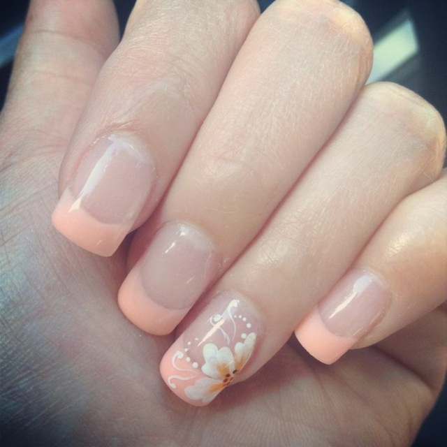 samolepky na nechty s kvetinovým vzorom pripájajú nápady