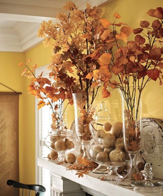 krásne nápady na jesenné dekorácie jesenné lístie jesenná kytica krásna-jesenná-dekorácia-nápady-jesenné-listy-jesenná kytica
