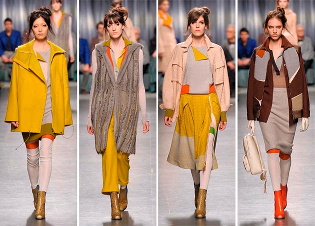 Trendy horčicový box sivohnedé farby