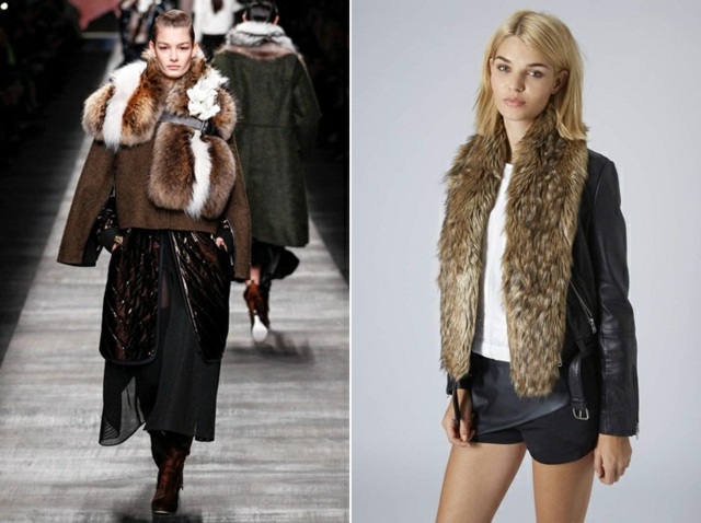 Jesenná módna móla Faux Fur šál golier Jeseň móda Golier šatka z umelej kožušiny lacná jesenná móda