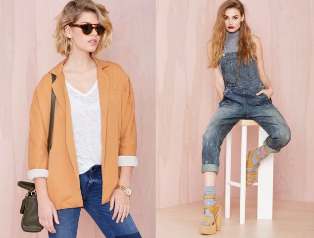 Jesenné modelky nosia rifle s vysokým pásom Jesenné modely nosia blejzre s vysokým pásom