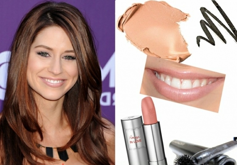 Paleta jesenného typu-farebná paleta-ružová-rúž-kajal-platí