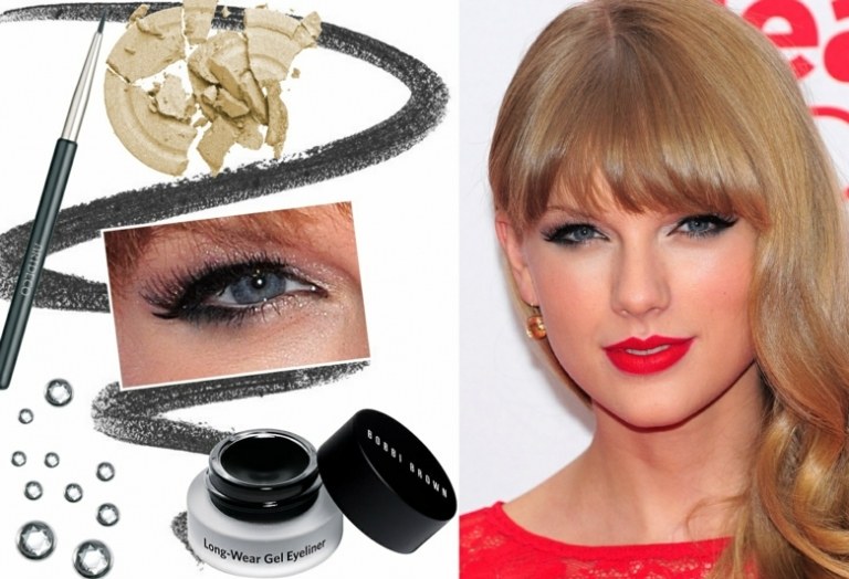 Jesenná paleta farieb-make-up-červená-rúž-kohlové oči