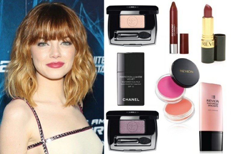 Paleta jesenných farieb-žlto-purpurových-očných tieňov-tmavo ružových-rúžov-kohl