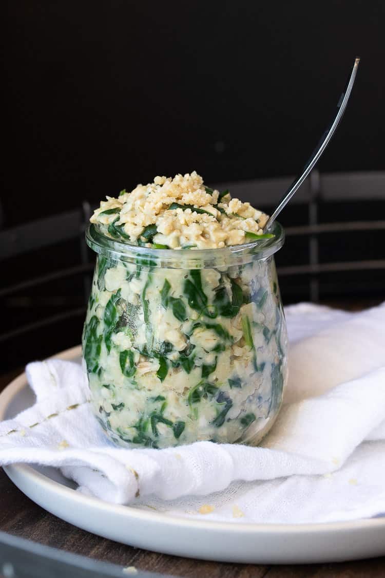 Výdatná kaša v pohári ovsených vločiek recepty na vegánske raňajky