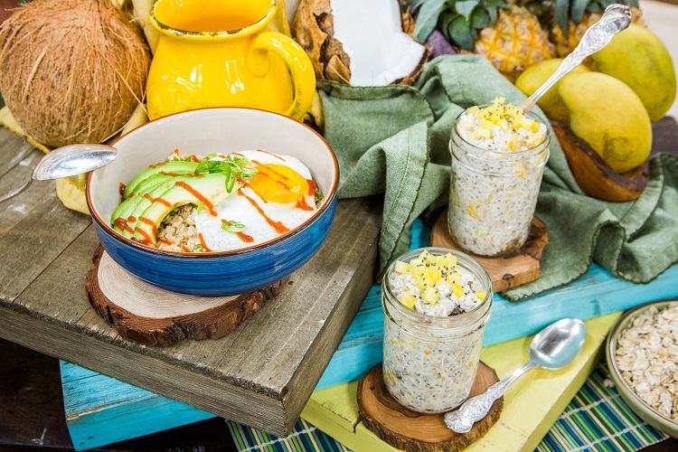 Výdatné kaše vegánske zdravé raňajky recepty na chudnutie