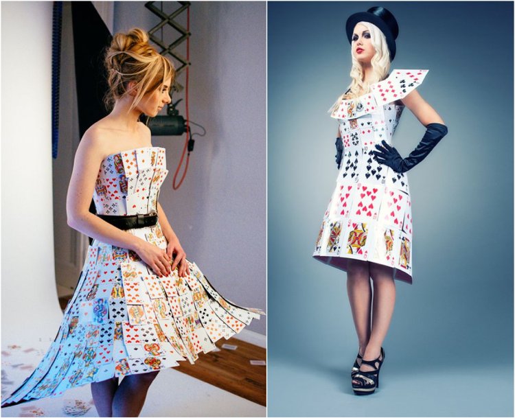 Oblečte sa z hracích kariet a vytvorte si nápady