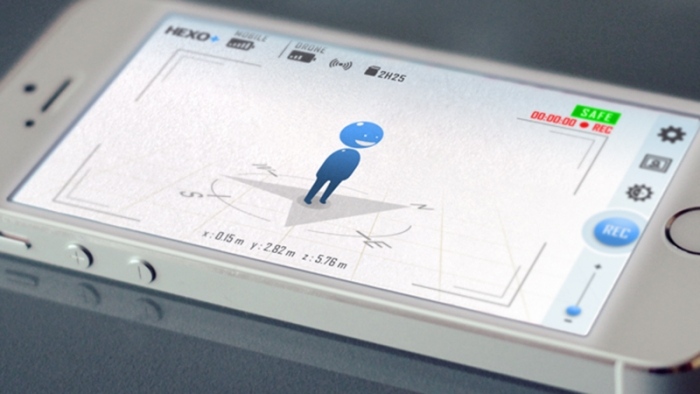 Dron HEXO + s kamerou, GPS a ovládaním aplikácií prostredníctvom smartfónu Ovládanie profesionálnej leteckej fotografie-HEXO + -drone-s-kamerou