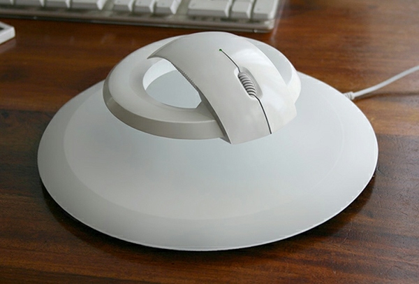 Hi Tech Počítačová myš Plávajúca podložka pod myš biela Hi -tech počítačová myš plávajúca vo vzduchu