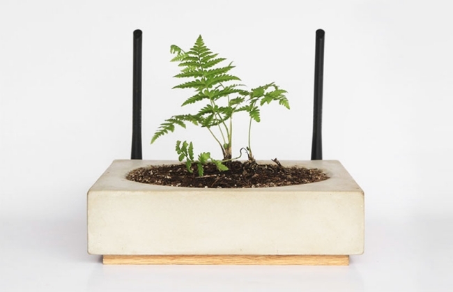 Bezdrôtový internetový smerovač Kvetináč Kombinovaná zbierka kybernetických lúk Bezdrôtový internetový smerovač Sam Kronick Plant Pot Kombinovaná zbierka kybernetických lúk